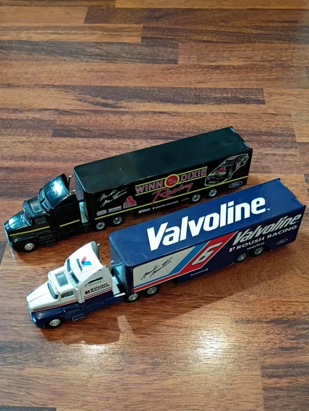 Valvoline and Winn Dixie 1994 toy trucks